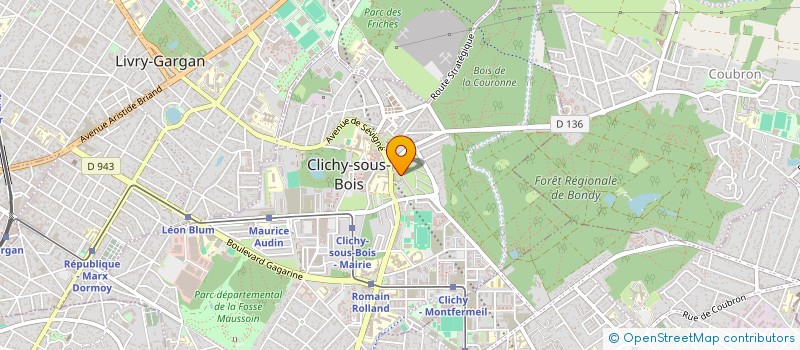 localisation de l'entreprise CITY BAT à CLICHY-SOUS-BOIS