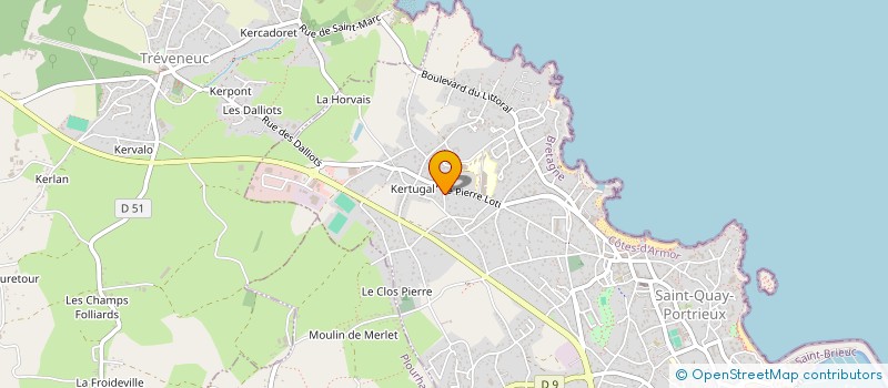 localisation de l'entreprise CITY & BEACH IMMOBILIER  SAINT-QUAY-PORTRIEUX