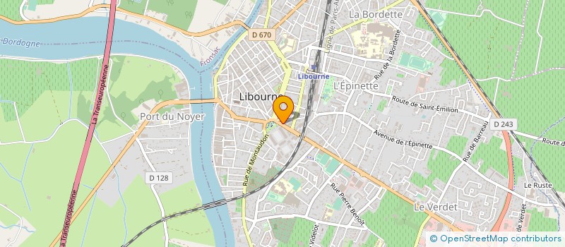 localisation de l'entreprise CITY BIKE SHOP à LIBOURNE