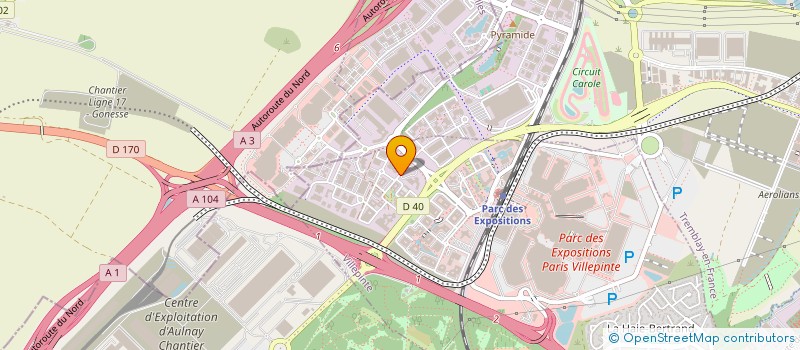 localisation de l'entreprise CITY BIRD FRANCE  VILLEPINTE