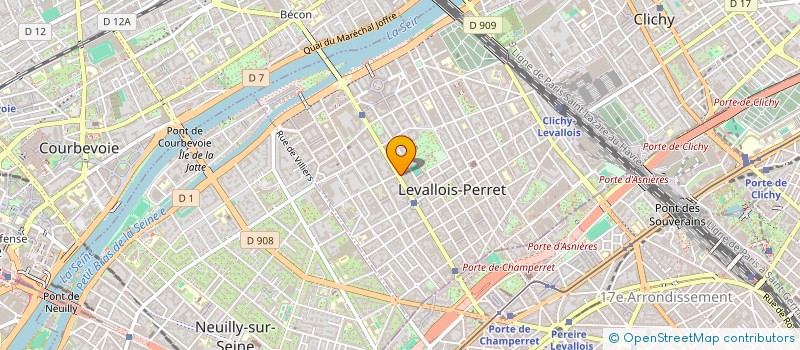 localisation de l'entreprise CITY CAR FRANCE à LEVALLOIS-PERRET