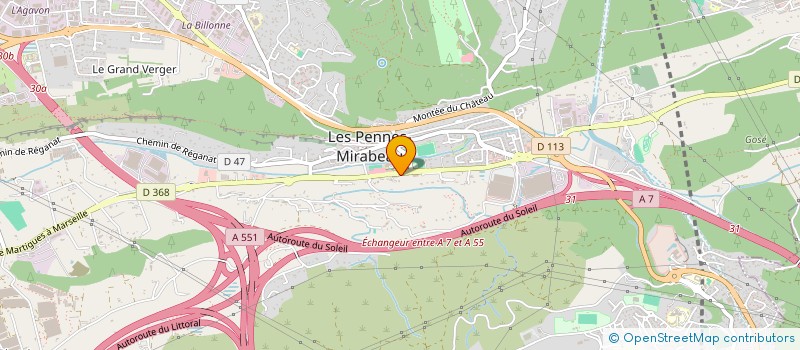 localisation de l'entreprise CITY CARS à LES PENNES-MIRABEAU