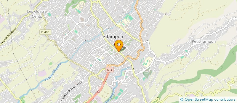localisation de l'entreprise CITY CHAUSS'  LE TAMPON