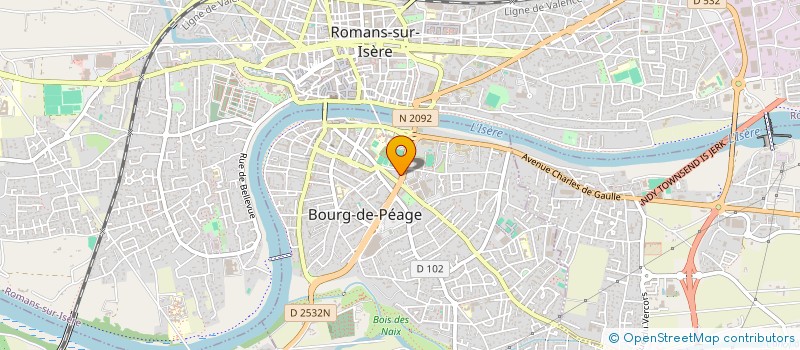 localisation de l'entreprise CITY COIFF à BOURG-DE-PEAGE