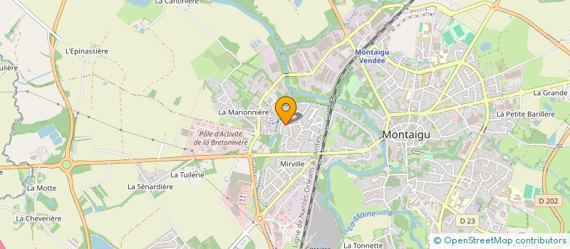 localisation de l'entreprise CITY EQUIP OUEST à MONTAIGU-VENDEE