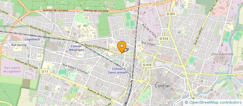 localisation de l'entreprise CITY FOOD  COLMAR