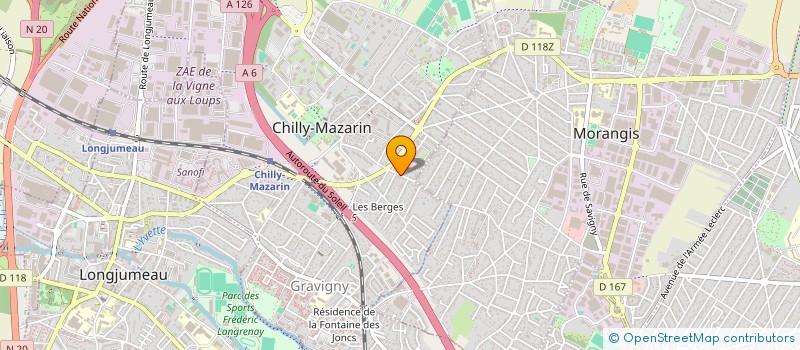 localisation de l'entreprise CITY FOOD à CHILLY-MAZARIN
