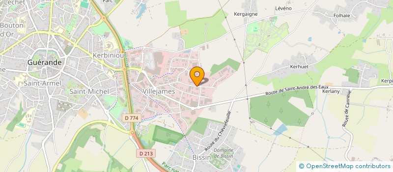 localisation de l'entreprise CITY FORM' à GUERANDE