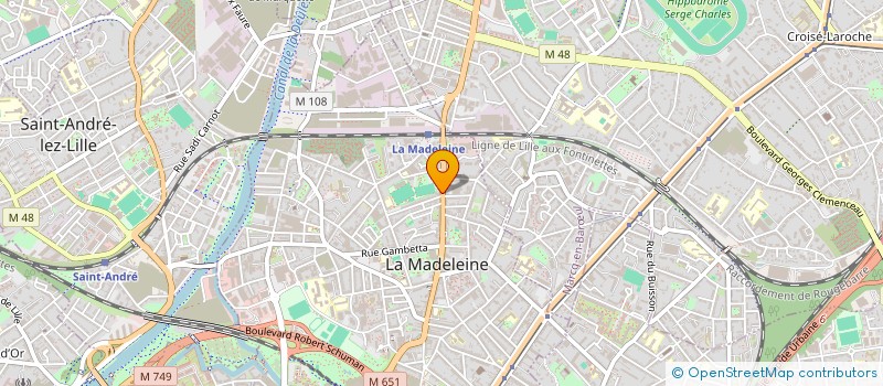 localisation de l'entreprise CITY GAZ à LA MADELEINE