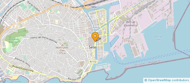 localisation de l'entreprise CITY GOLD à SETE