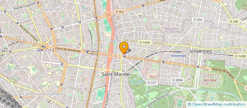 localisation de l'entreprise CITY GOURMET FRANCE à SAINT-MANDE