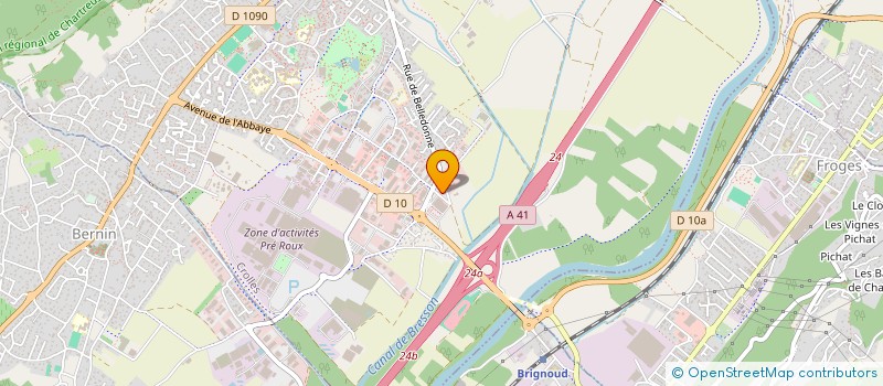 localisation de l'entreprise CITY GYM  CROLLES