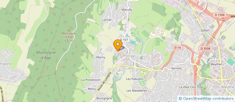 localisation de l'entreprise CITY HOLD  POISY