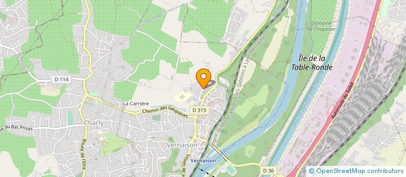 localisation de l'entreprise CITY LAVERIE  VERNAISON