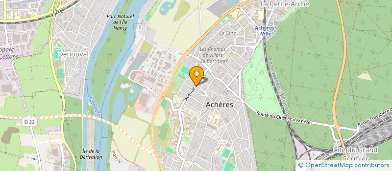 localisation de l'entreprise CITY LINK  ACHERES