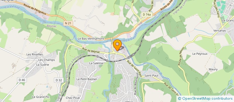 localisation de l'entreprise CITY MARCHE  BOSMIE-L'AIGUILLE