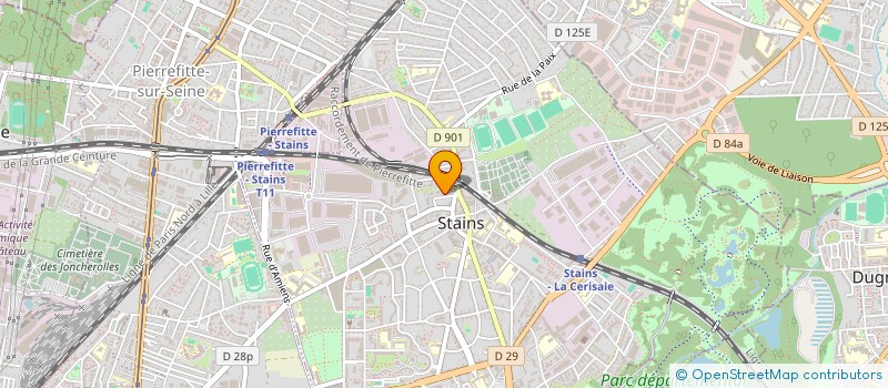 localisation de l'entreprise CITY PLUS à STAINS