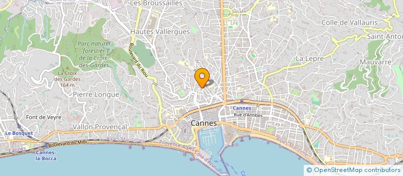 localisation de l'entreprise CITY PREMIERE ENVIRONNEMENT à CANNES