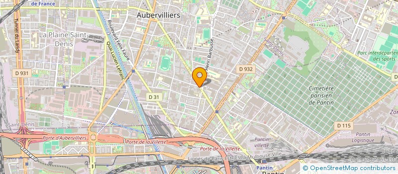 localisation de l'entreprise CITY RENOVATIONS  AUBERVILLIERS