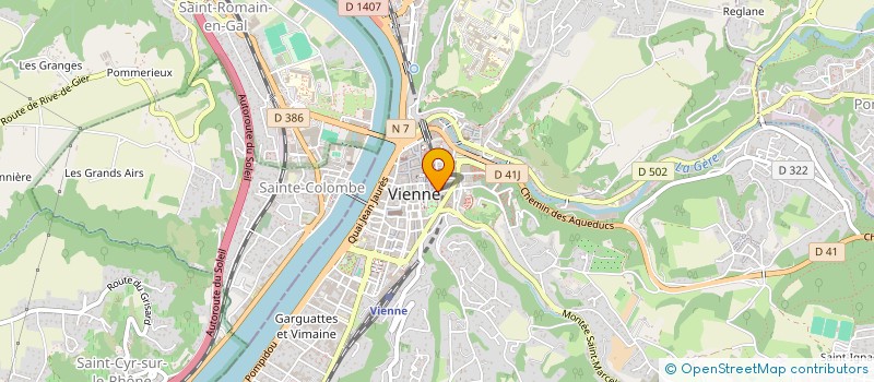 localisation de l'entreprise CITY RESTO à VIENNE