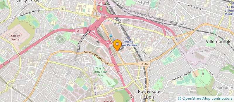 localisation de l'entreprise CITY SECURITE à ROSNY-SOUS-BOIS