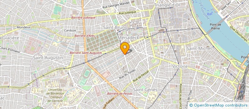 localisation de l'entreprise CITY SOURDIS à BORDEAUX