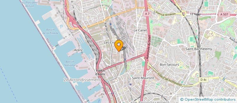 localisation de l'entreprise CITY STAR IMMOBILIER à MARSEILLE