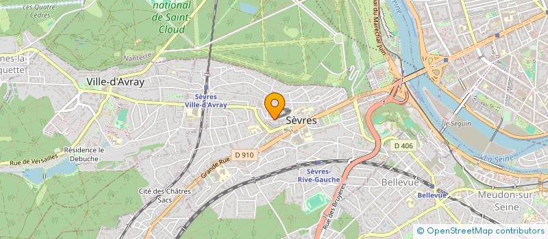 localisation de l'entreprise CITY TAPS à SEVRES