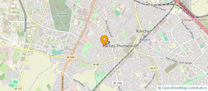 localisation de l'entreprise CITY TAXI à FACHES-THUMESNIL