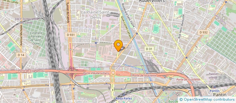 localisation de l'entreprise CITY TOYS JEAN CLAUDRIC à AUBERVILLIERS