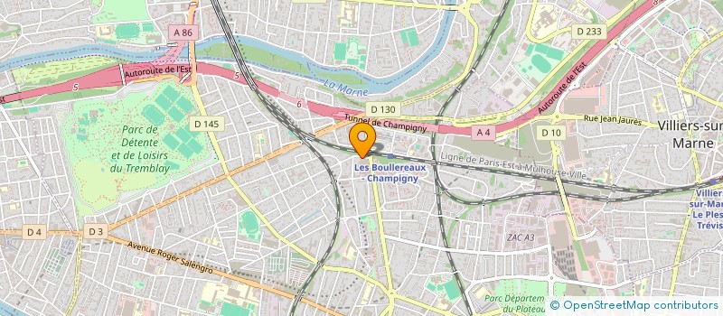 localisation de l'entreprise CITY TRANSPORT à CHAMPIGNY-SUR-MARNE