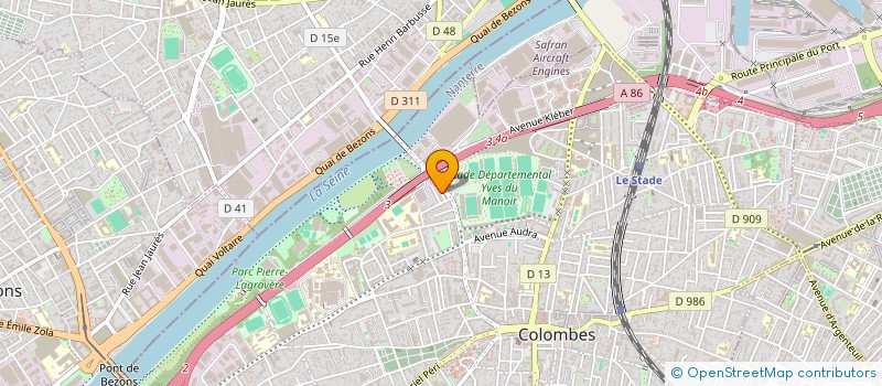localisation de l'entreprise CITY TRANSPORT-VTC à COLOMBES