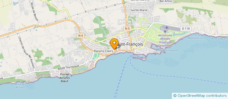 localisation de l'entreprise CITY VIBES PROJECT à SAINT-FRANCOIS