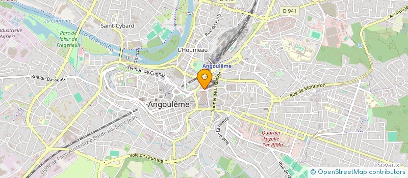 localisation de l'entreprise CITYA ALLIANCE IMMOBILIER à ANGOULEME