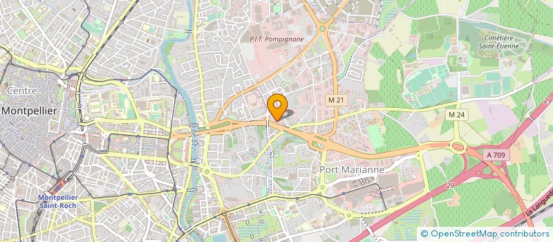 localisation de l'entreprise CITYA ARENA à MONTPELLIER