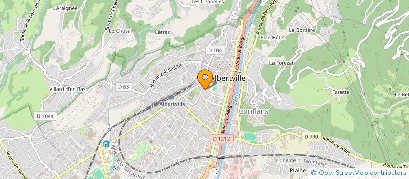 localisation de l'entreprise CITYA LA BELLE ETOILE à ALBERTVILLE