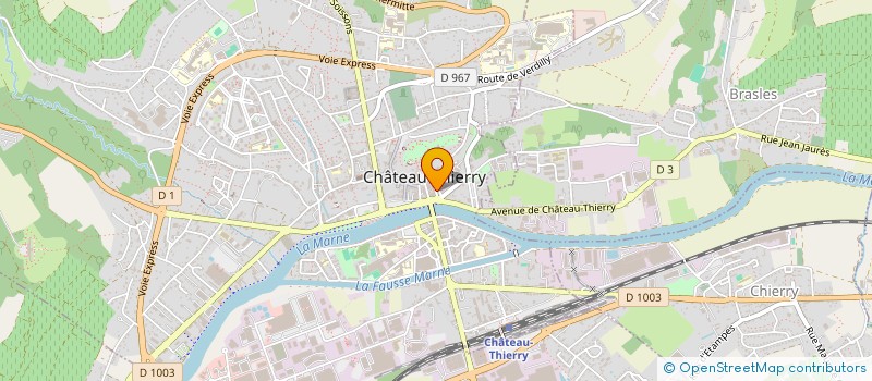 localisation de l'entreprise CITYCUBE  CHATEAU-THIERRY