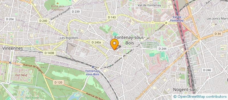 localisation de l'entreprise CITYFOR à FONTENAY-SOUS-BOIS