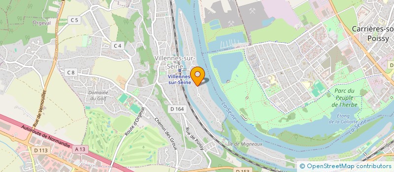 localisation de l'entreprise CITYGEM L'ASSO  VILLENNES-SUR-SEINE