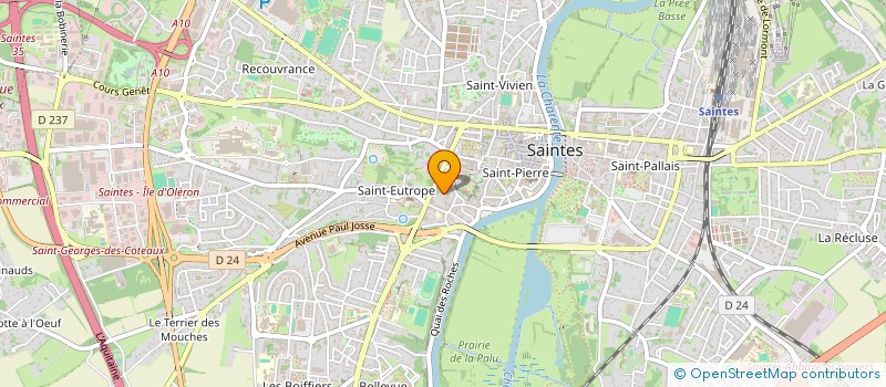 localisation de l'entreprise CITYLIFT à COGNAC