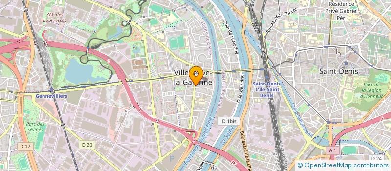localisation de l'entreprise CITYMOVE à VILLENEUVE-LA-GARENNE