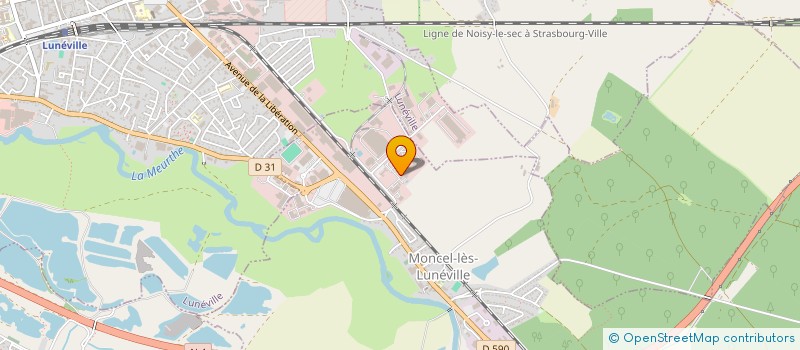 localisation de l'entreprise CITYPLAST à MONCEL-LES-LUNEVILLE