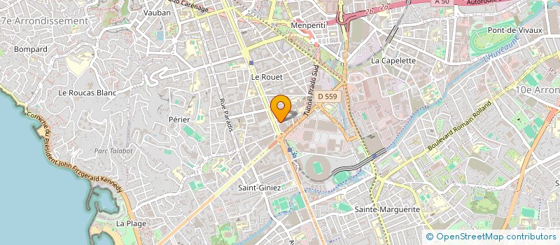 localisation de l'entreprise CITYPUB à MARSEILLE