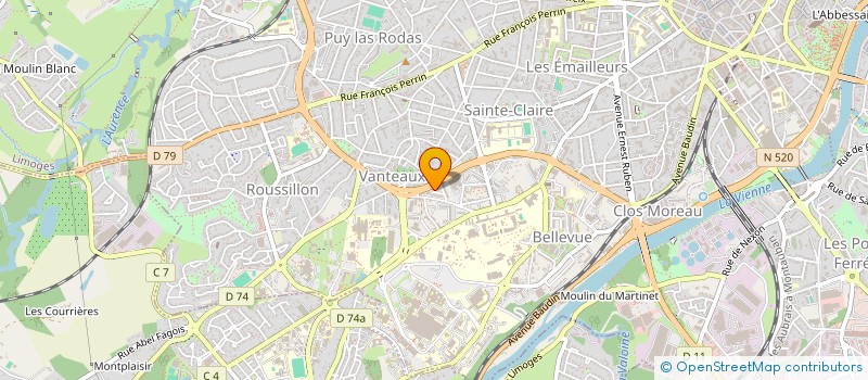 localisation de l'entreprise CITYRIDE PARIS à LIMOGES