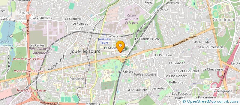 localisation de l'entreprise CITYSPORT 37 à JOUE-LES-TOURS