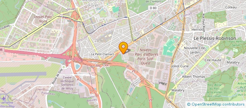 localisation de l'entreprise CITYVAL à CLAMART