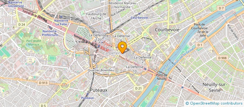 localisation de l'entreprise CITYZ'FRANCE  COURBEVOIE