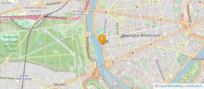 localisation de l'entreprise CITYZ MEDIA à BOULOGNE-BILLANCOURT