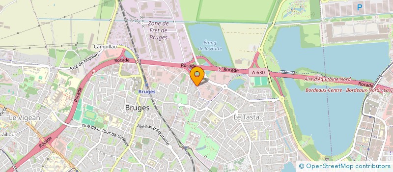 localisation de l'entreprise CITYZ MEDIA BORDEAUX METROPOLE à BRUGES