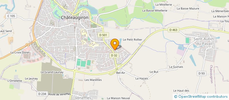 localisation de l'entreprise CIVADIER  CHATEAUGIRON